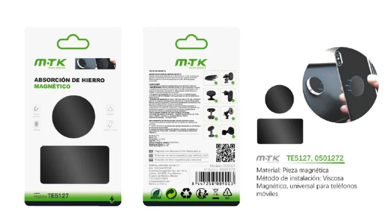 ABSORCIÓN MAGNÉTICA DE HIERRO TE5127 2PCS
