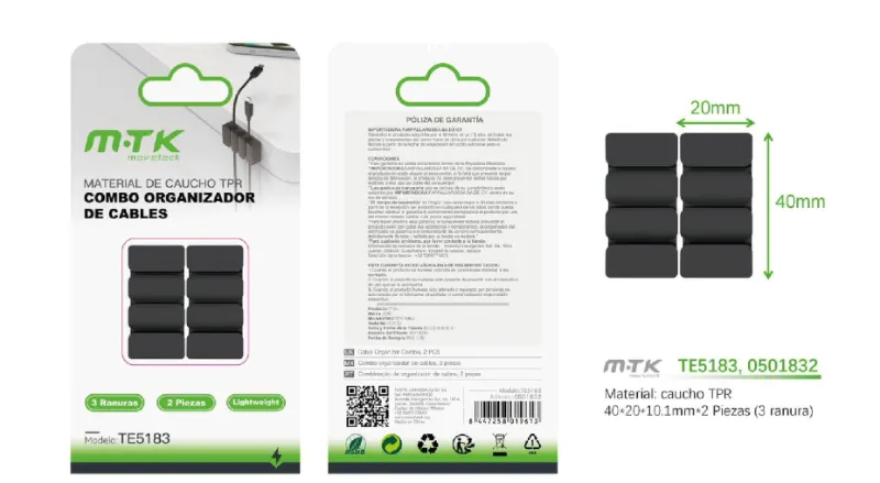 SUJETACABLES TE5183 2 PIEZAS TPR