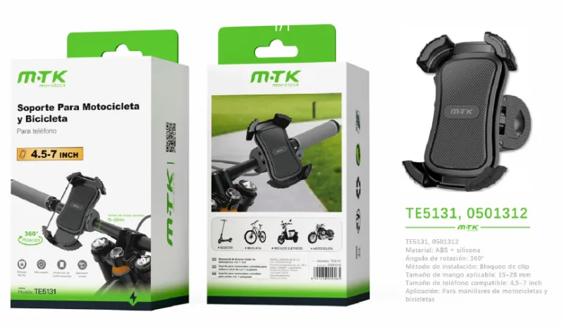 SOPORTE PARA TELÉFONO DE MOTO TE5131