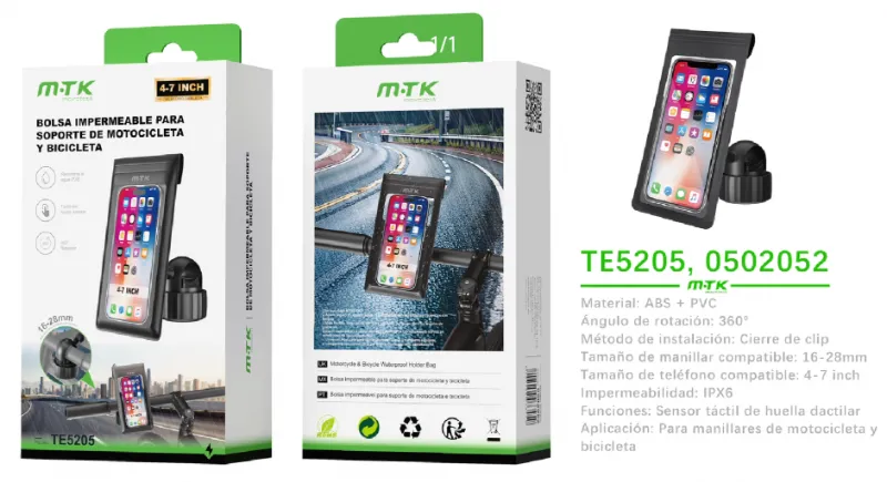 BOLSA IMPERMEABLE TE5205 CON SOPORTE