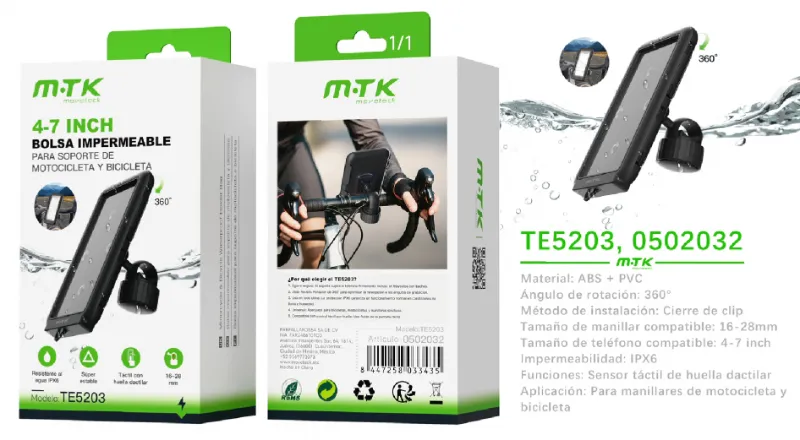 SOPORTE DE CELULAR PARA MOTO TE5203